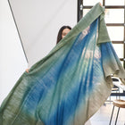 Lake Moss handwoven merino throw blanket in blue green – One Affirmation
