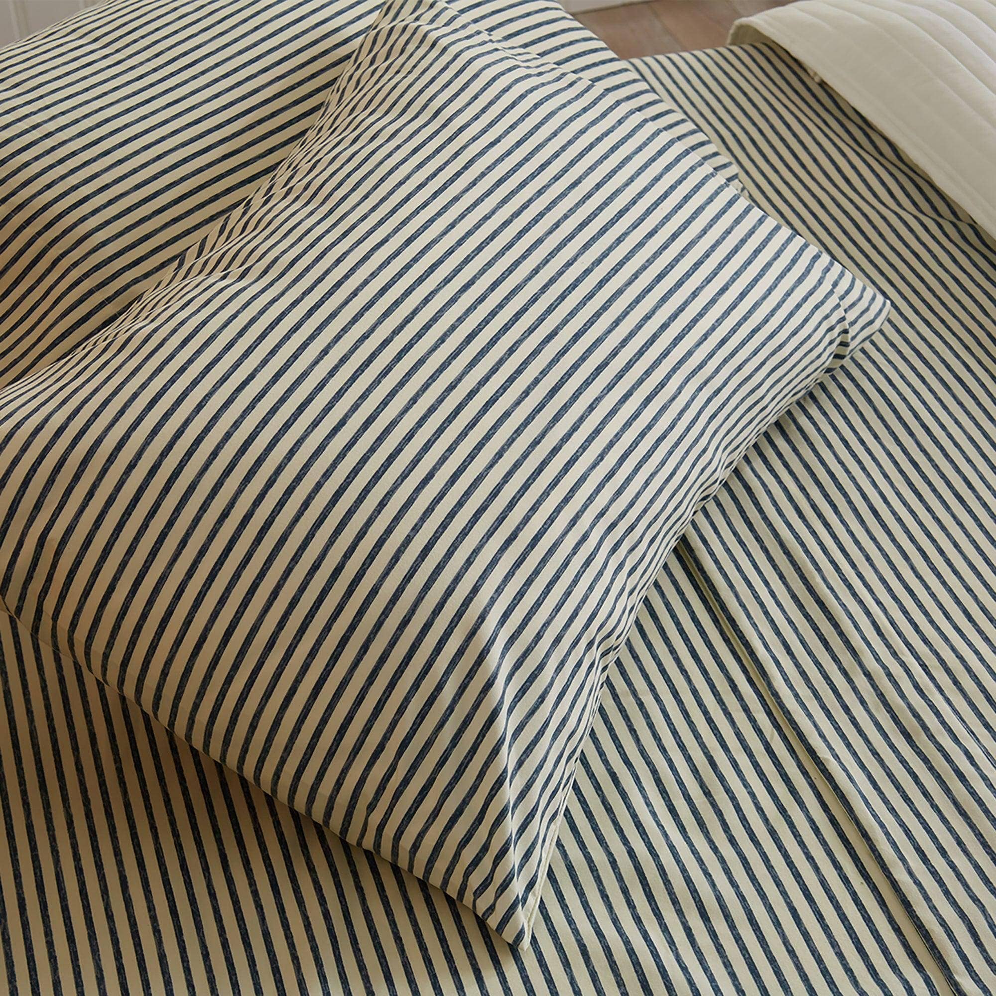Striped Microfiber Sheet Set