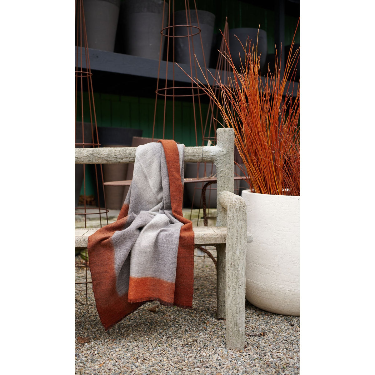 Simply Taupe brown gray hand spun merino handloom throw – One Affirmation