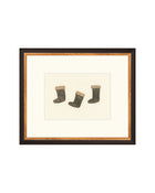 Holiday Stockings minimal Christmas art print, view 8