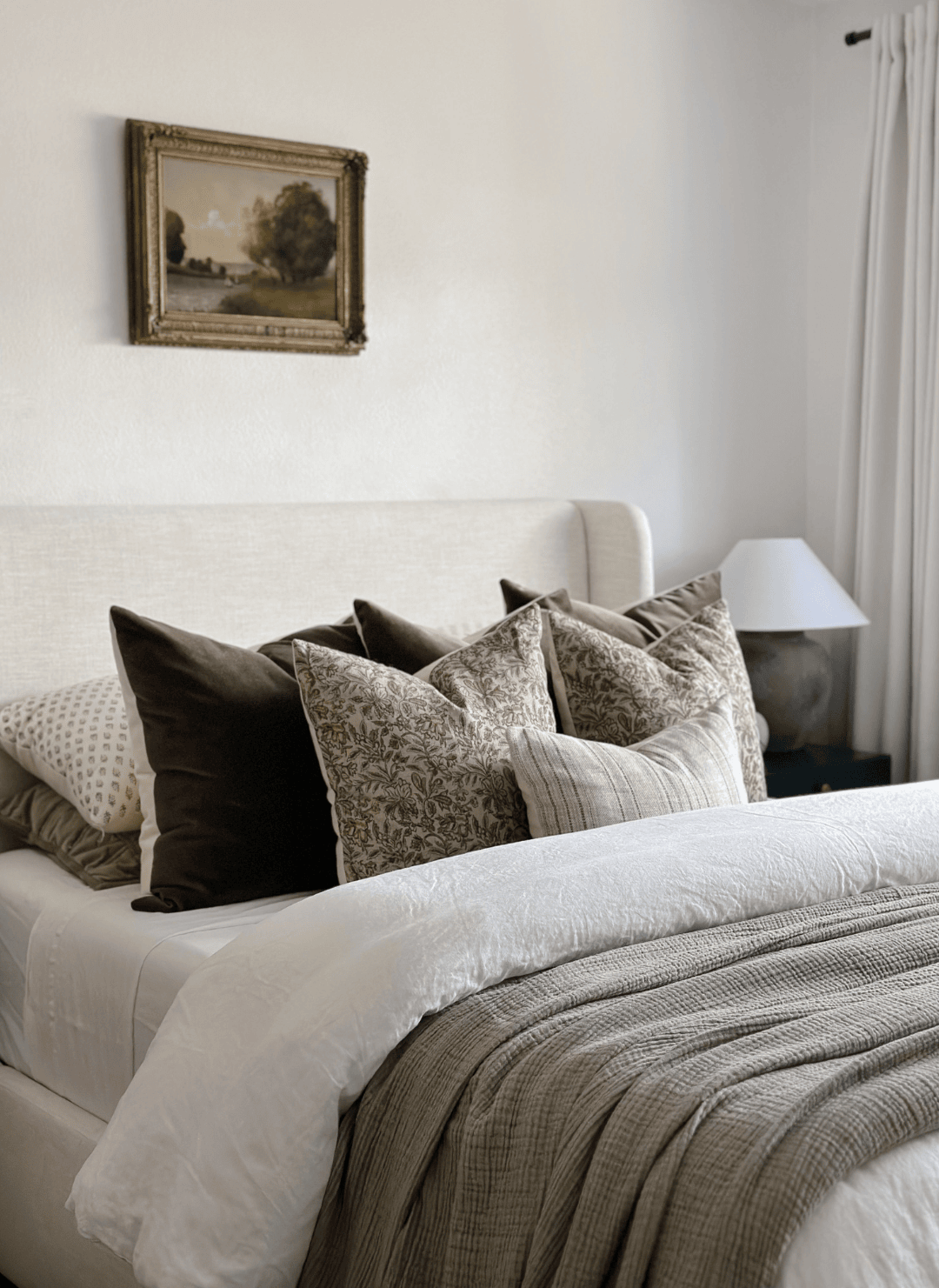 Verona Designer Pillow Cover | Olive