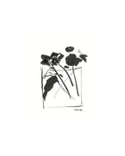 Ink Vase of Flowers