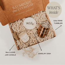 Bride-to-be gift set packaged with crinkle paper in SWD box
