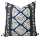 Austin Pillow Cover in Brown + Navy
