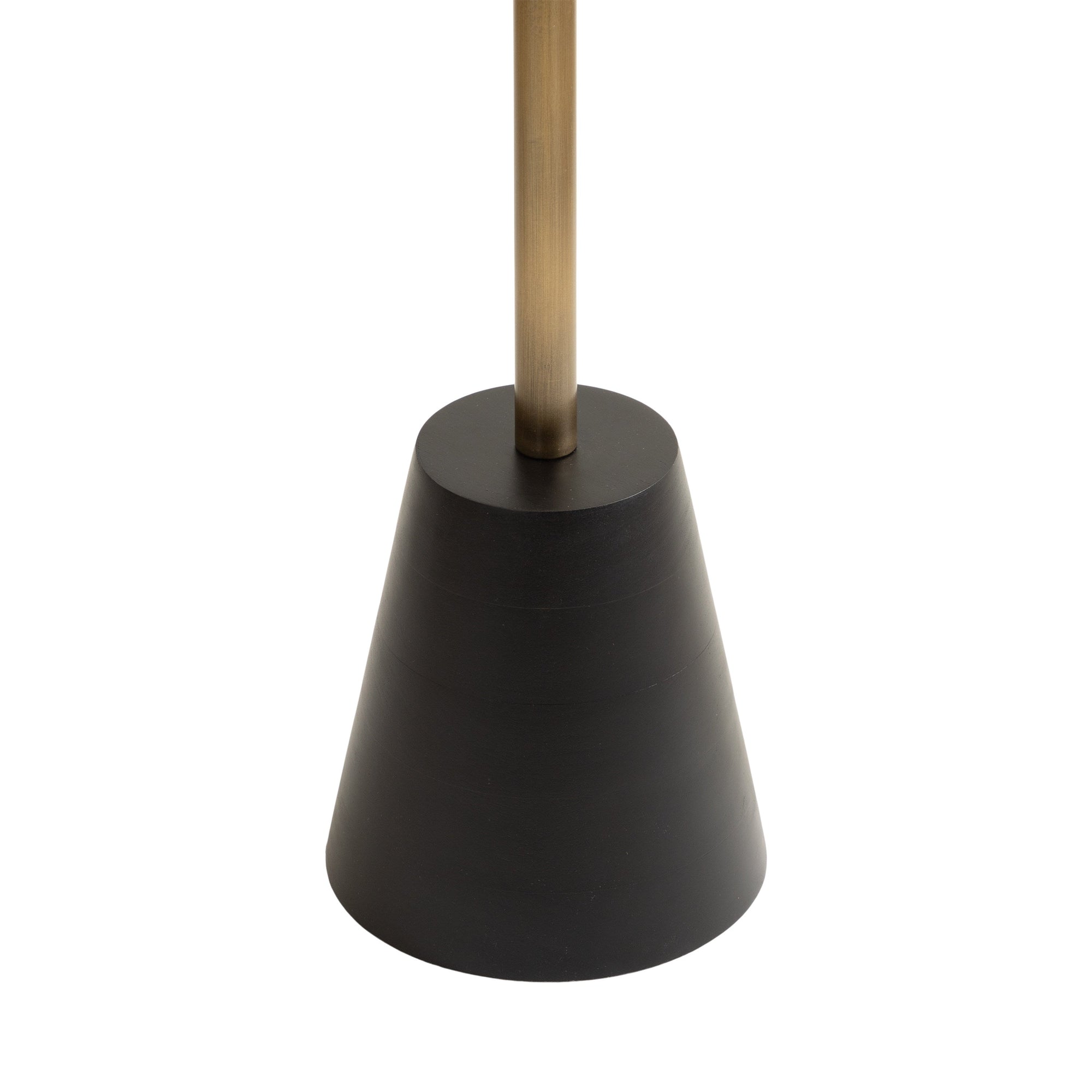 Tira Round Metal and Wood Side Table