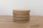 Iron red earthenware plate for everyday dining
