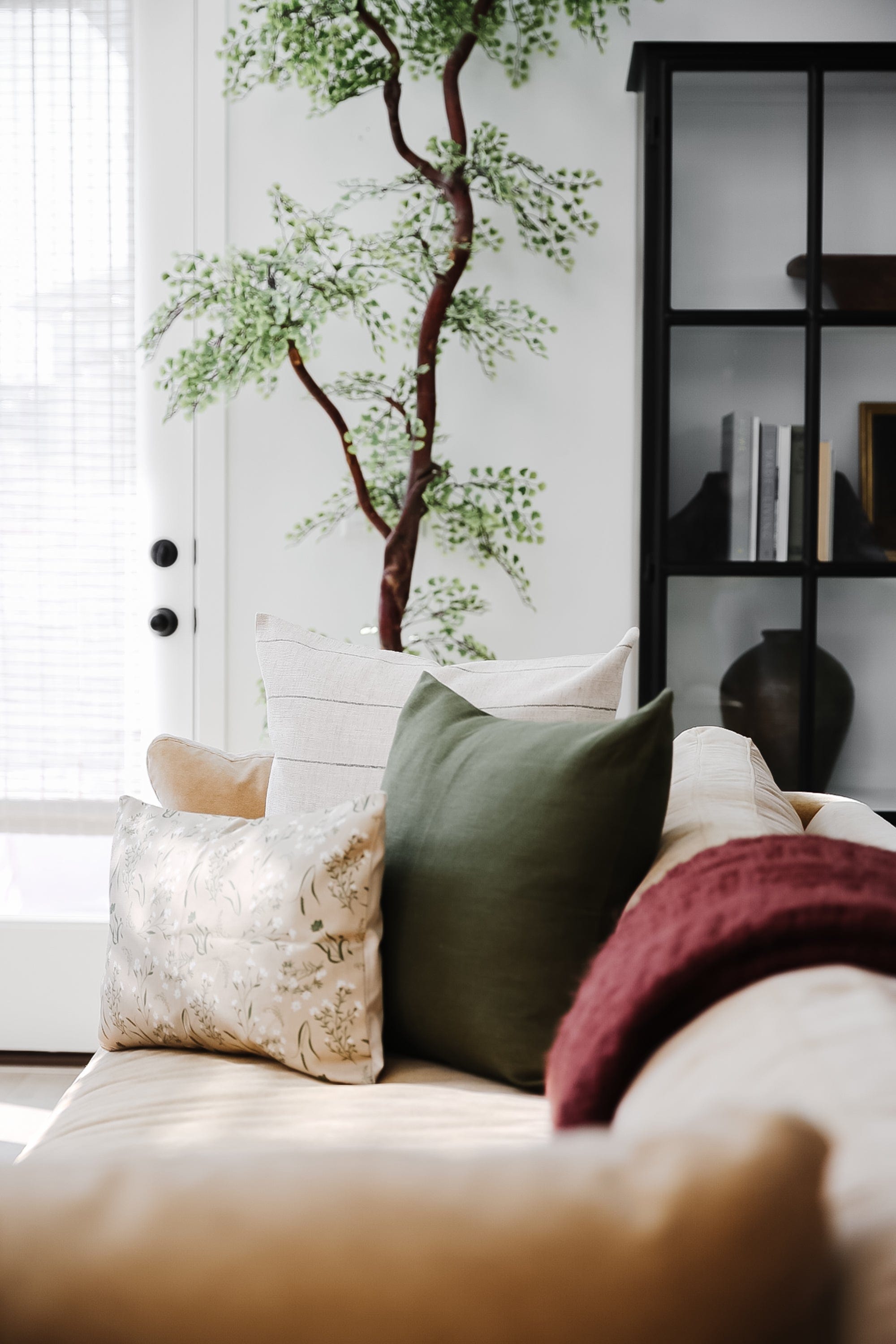 Dark Olive Pillow Cover