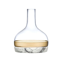 NUDE Chill Carafe with marble base – lead-free crystal decanter