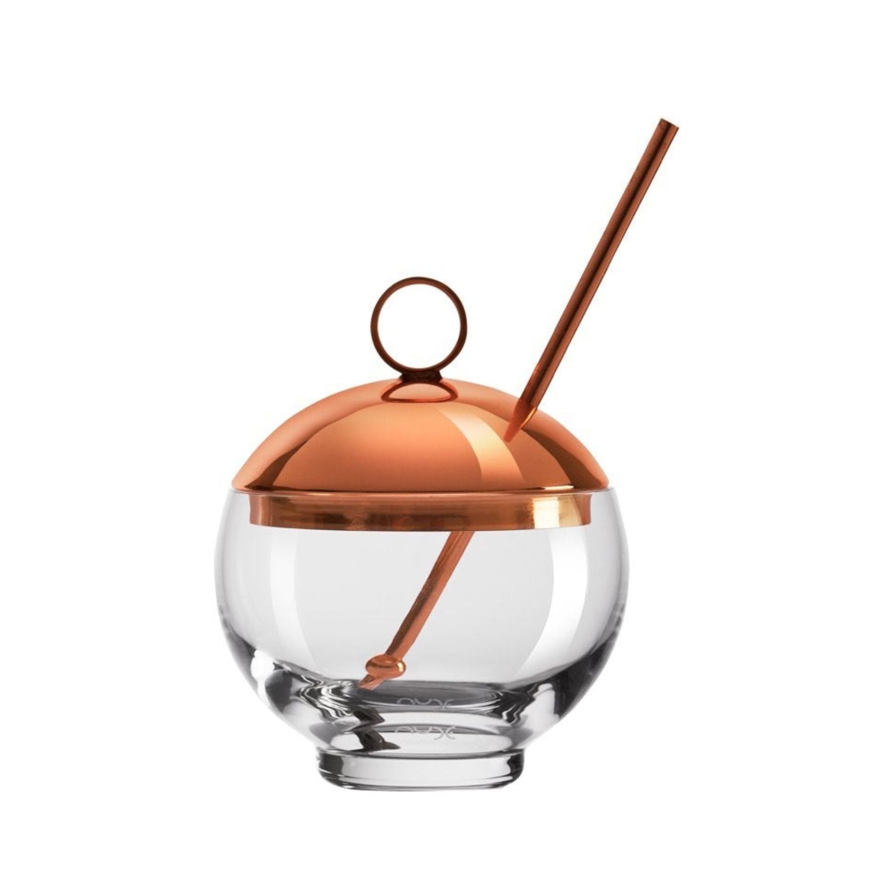 Modern crystalline glass with copper accents – NUDE Glass