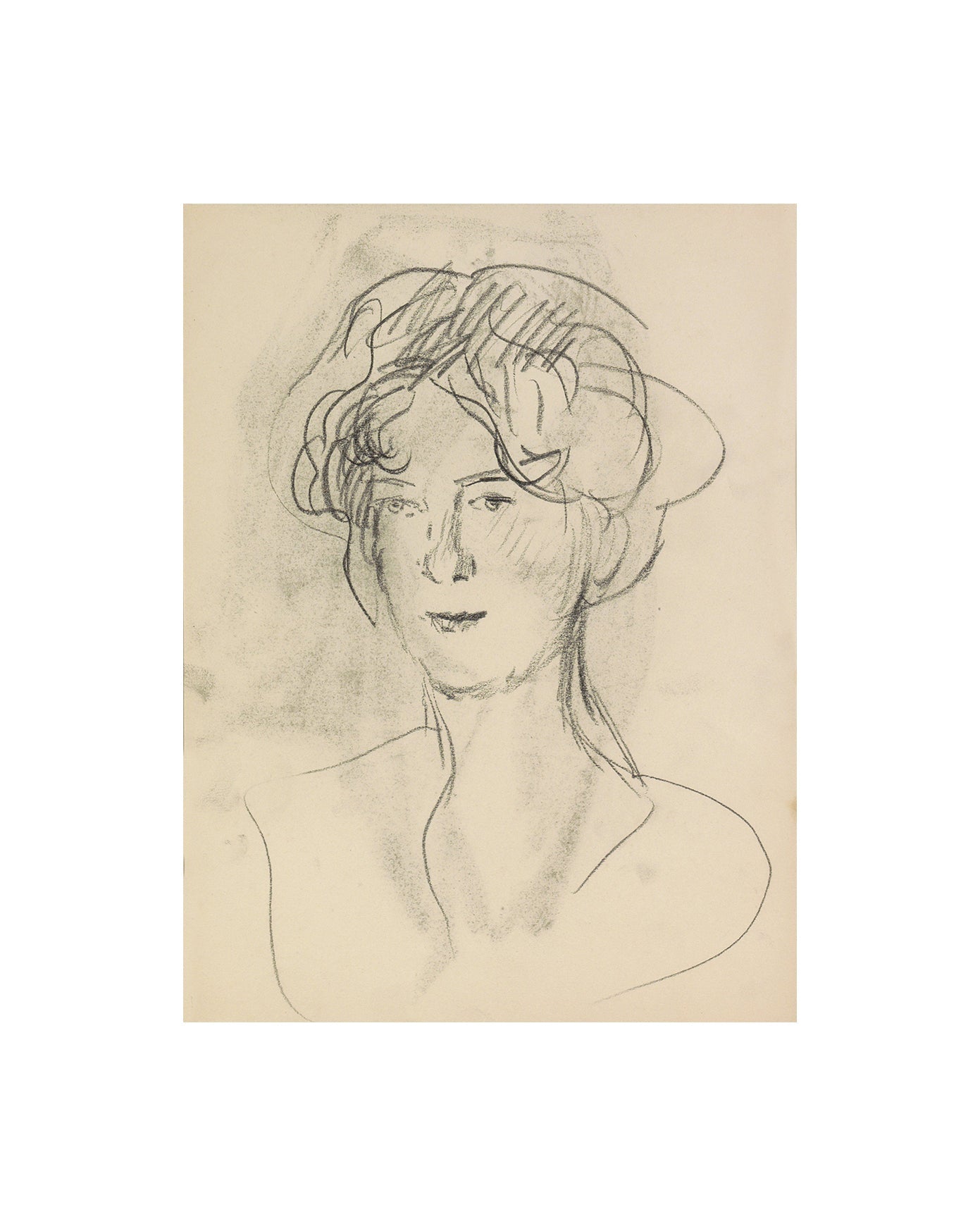 Vintage Charcoal Portrait