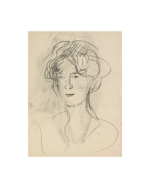 Vintage Charcoal Portrait