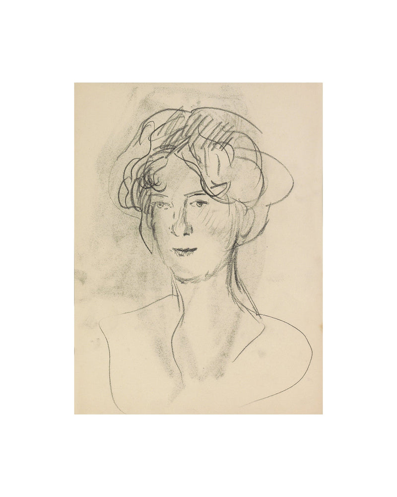 Vintage Charcoal Portrait