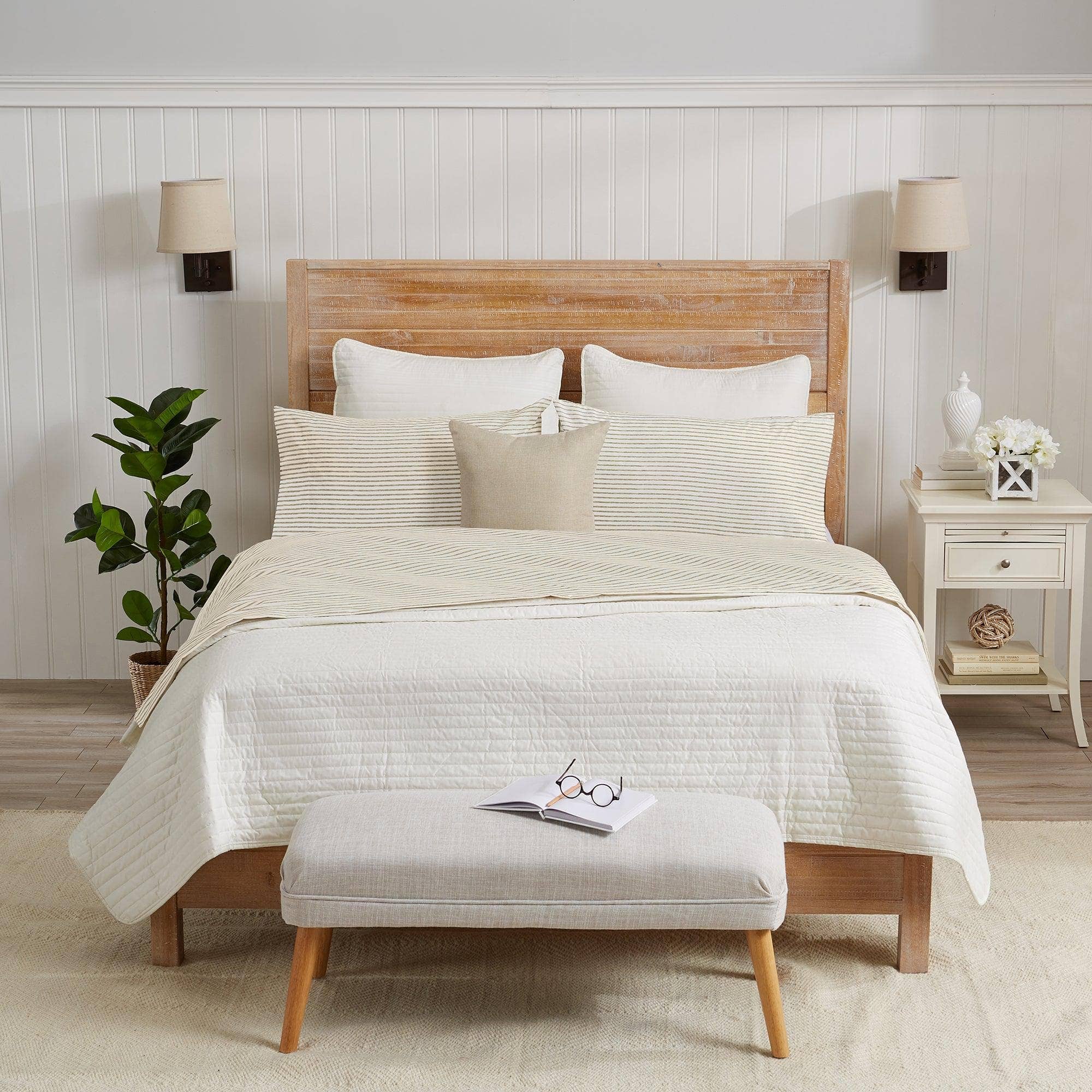 Striped Microfiber Sheet Set