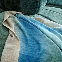 Lake Moss handwoven merino throw blanket in blue green – One Affirmation