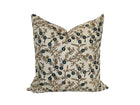 Forli Blue & Brown Floral Pillow Cover