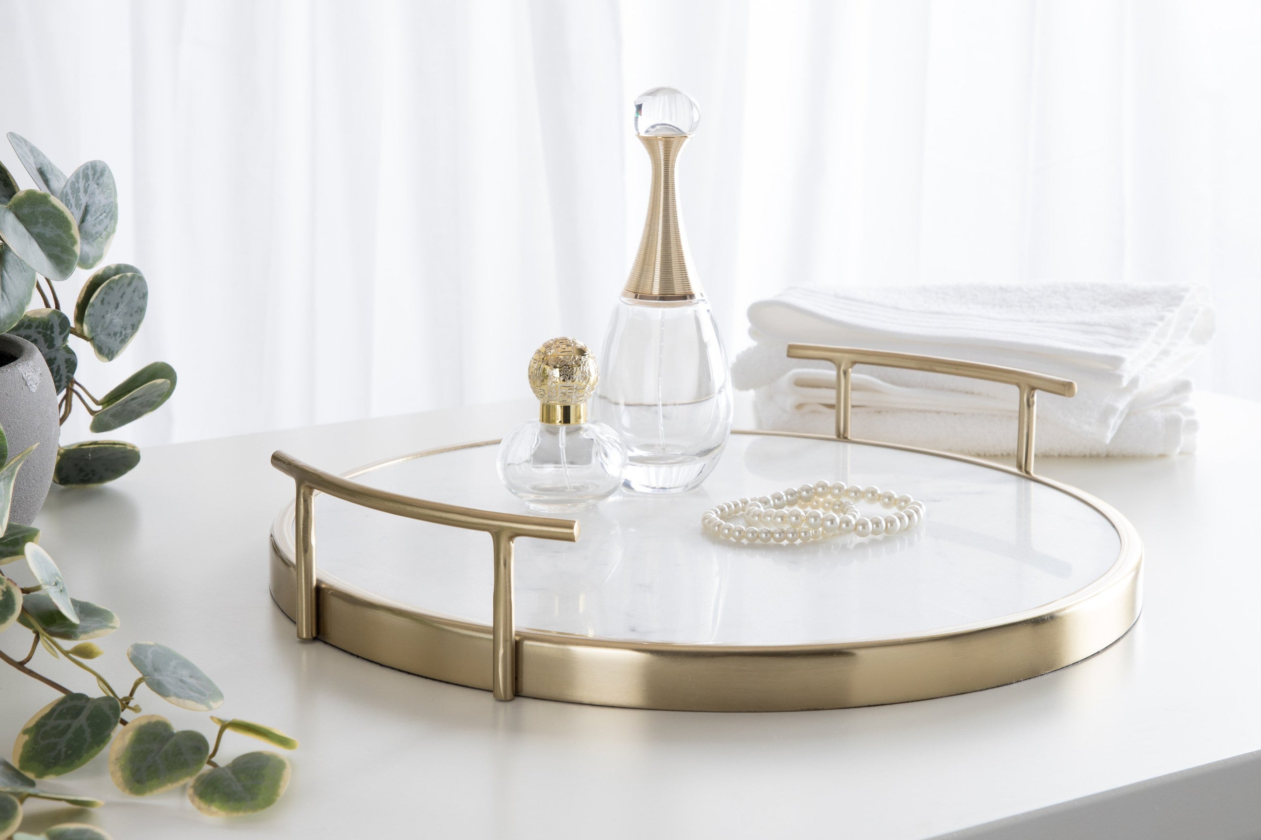 Marbury Round Metal Tray