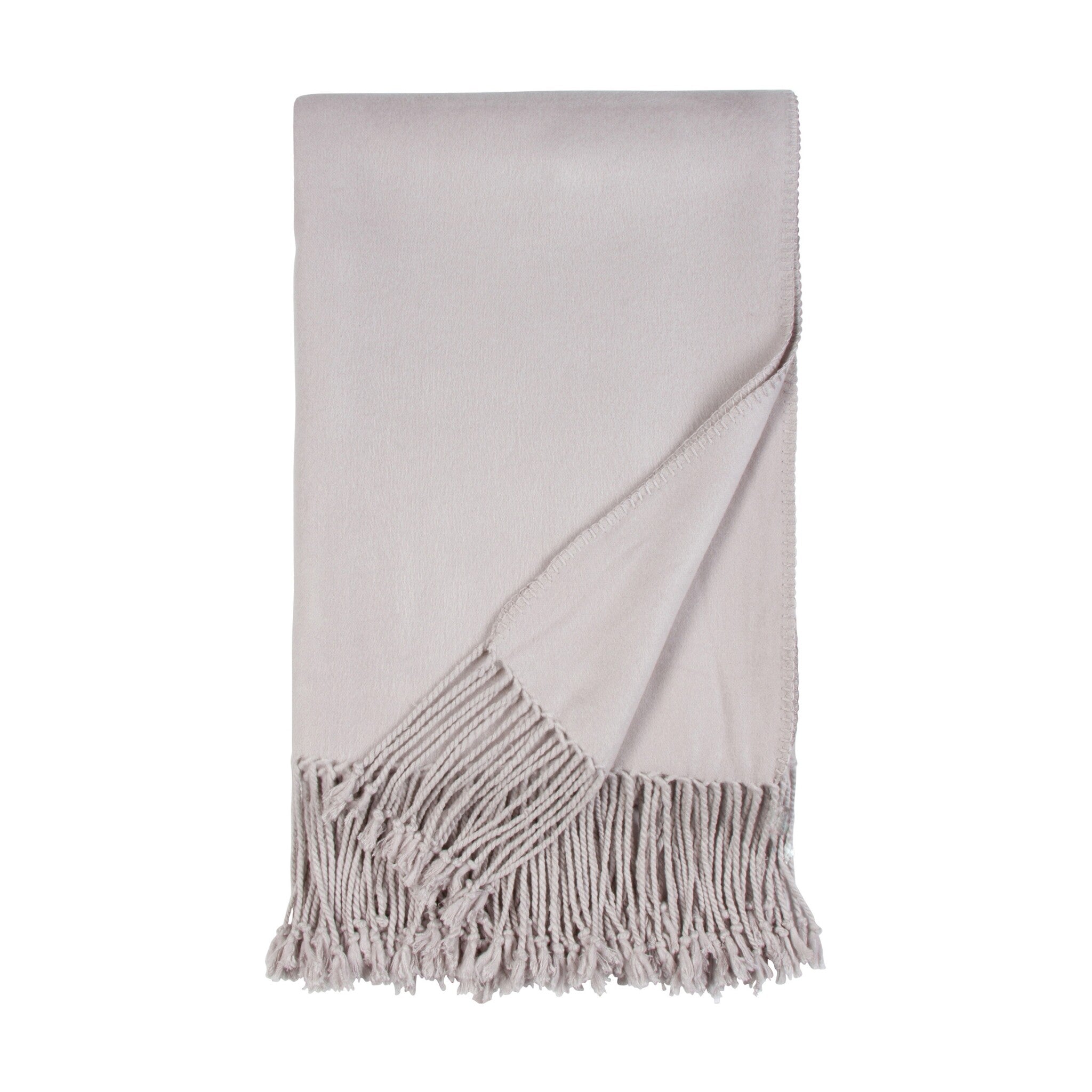 Fringe Bamboo Throw Blanket | Cashmere-Soft, 50x65 | ONE AFFIRMATION