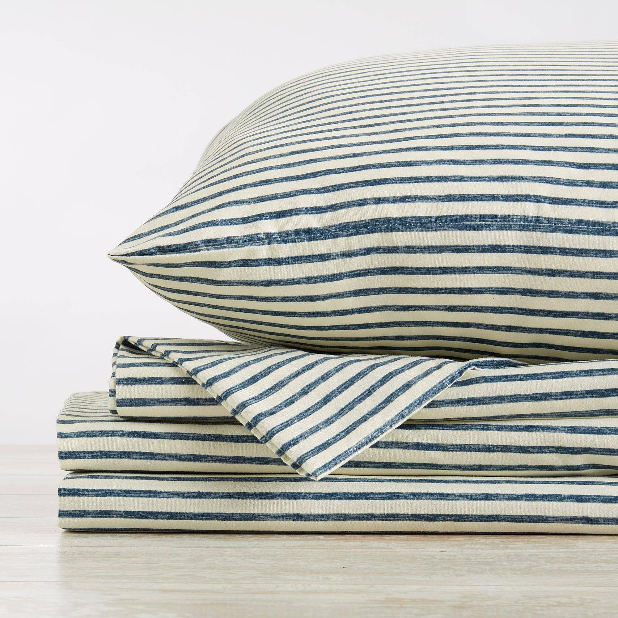 Striped Microfiber Sheet Set