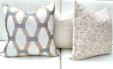 Algarve Gold and Silver Embroidered Hexagon Pillow Cover – view 4