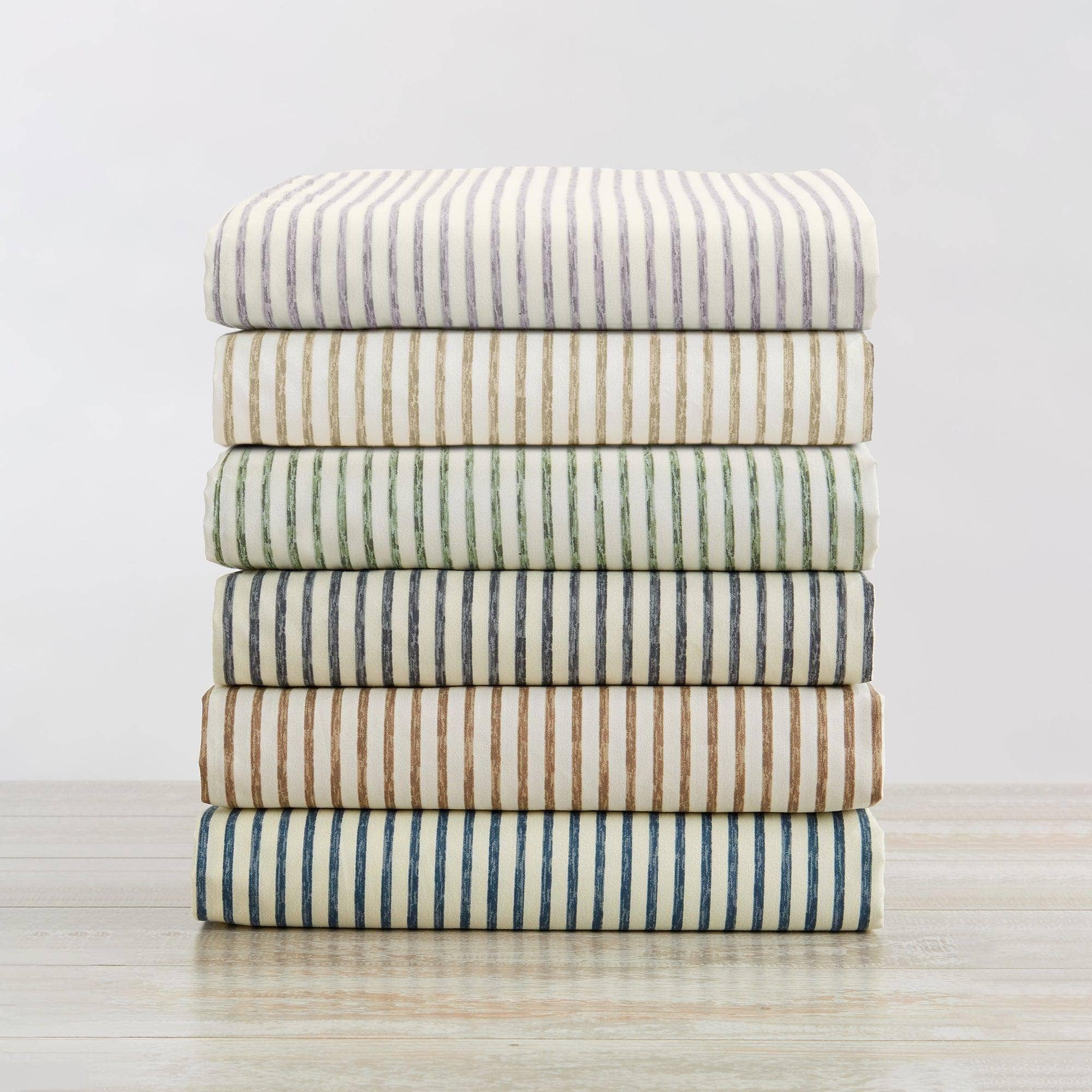 Striped Microfiber Sheet Set