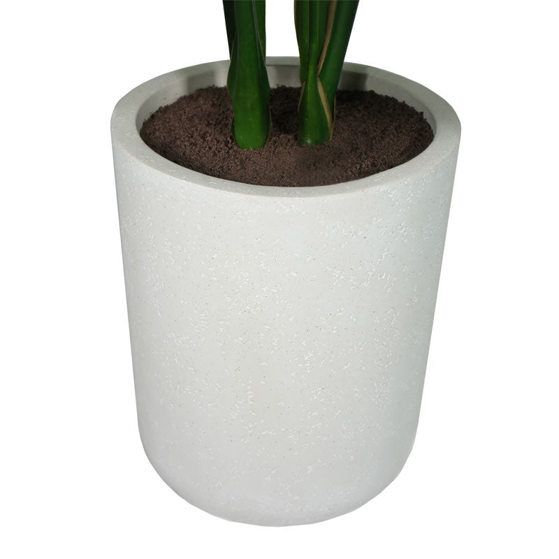 artificial monstera plant in pot 48" Artificial Monstera Plant in Gray Planter