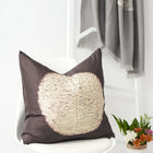 Shunya Black shibori print mulberry silk pillow cover, 20x20 – One Affirmation