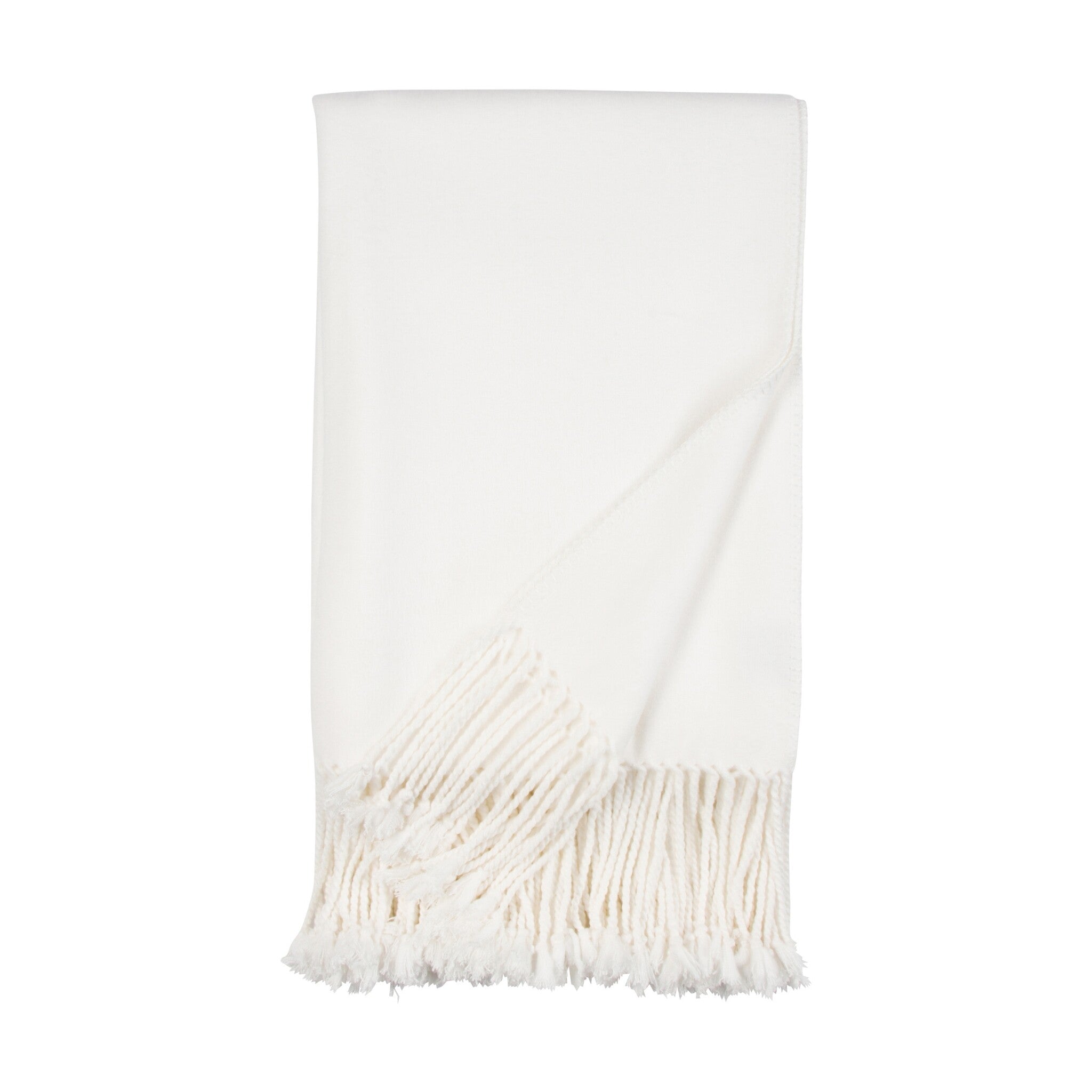Fringe Bamboo Throw Blanket | Cashmere-Soft, 50x65 | ONE AFFIRMATION
