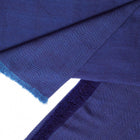 Cobalt Blue herringbone plush merino handwoven throw – One Affirmation