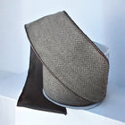 Brown Tan Woven Herring Bone Ribbon
