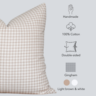 Catalina Pillow Cover | Light Brown