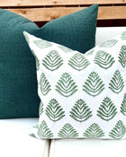 Hunter Green Textured Woven Pillow Cover – view 9