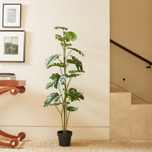60" Artificial Monstera Tree