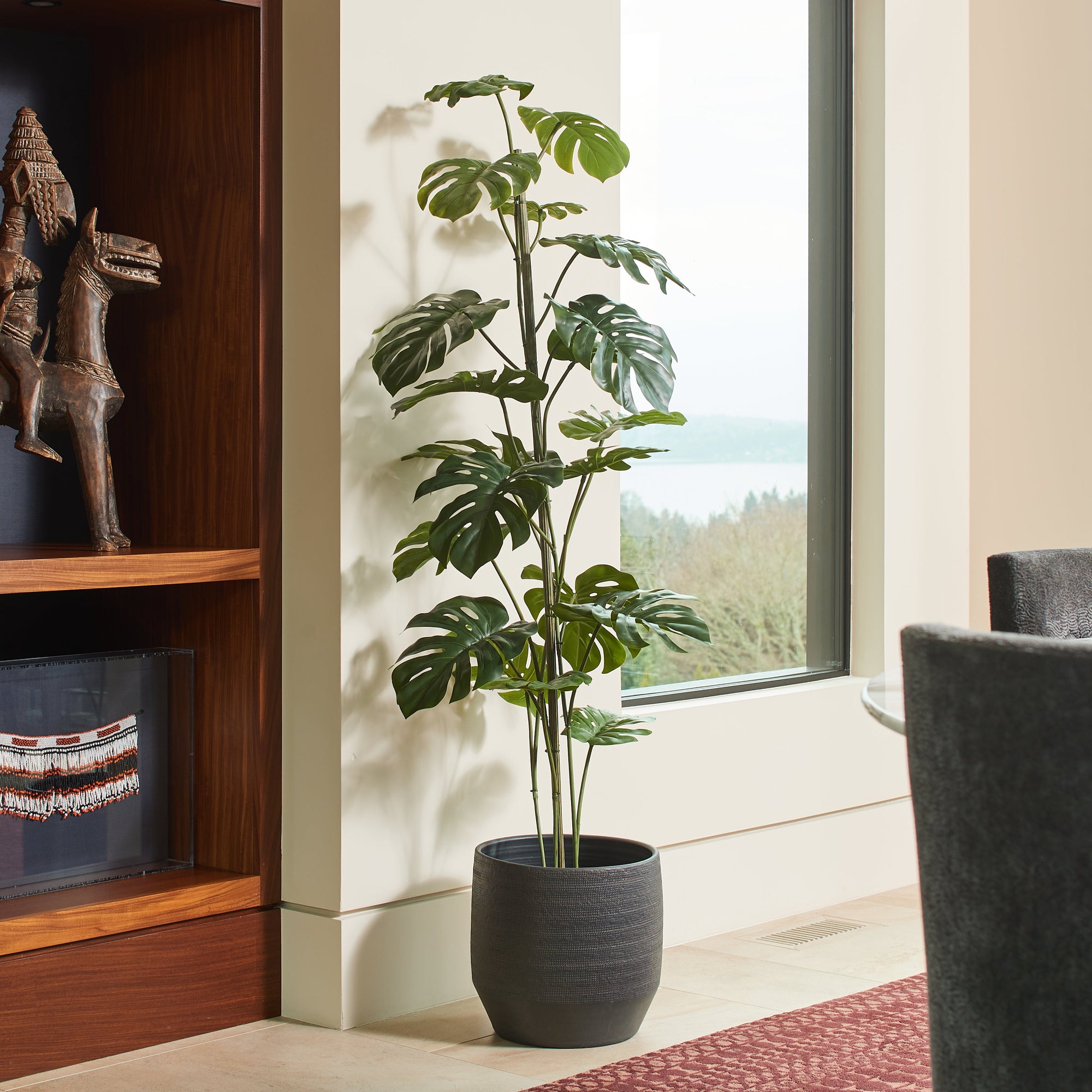 60" Artificial Monstera Tree