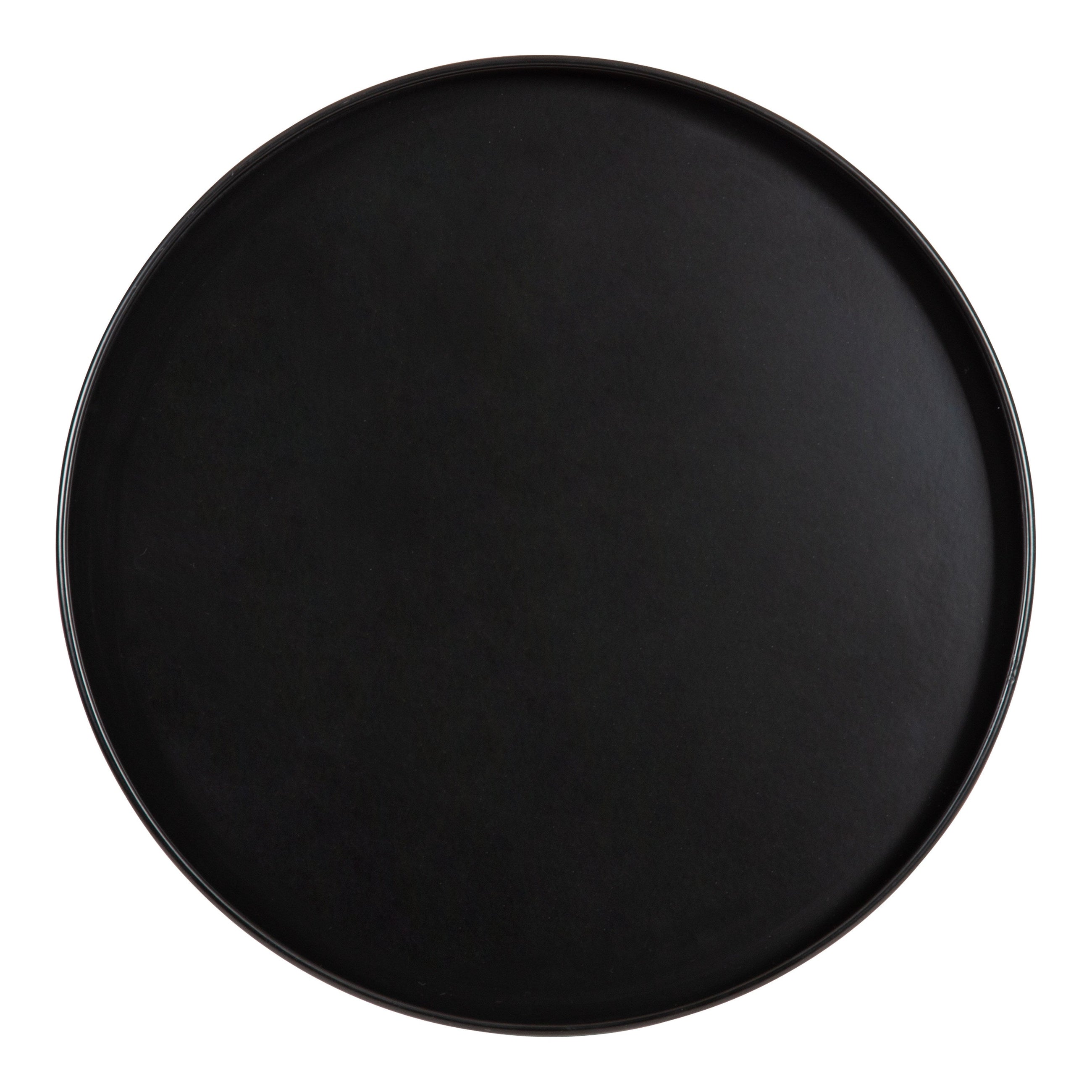 Tira Round Metal and Wood Side Table