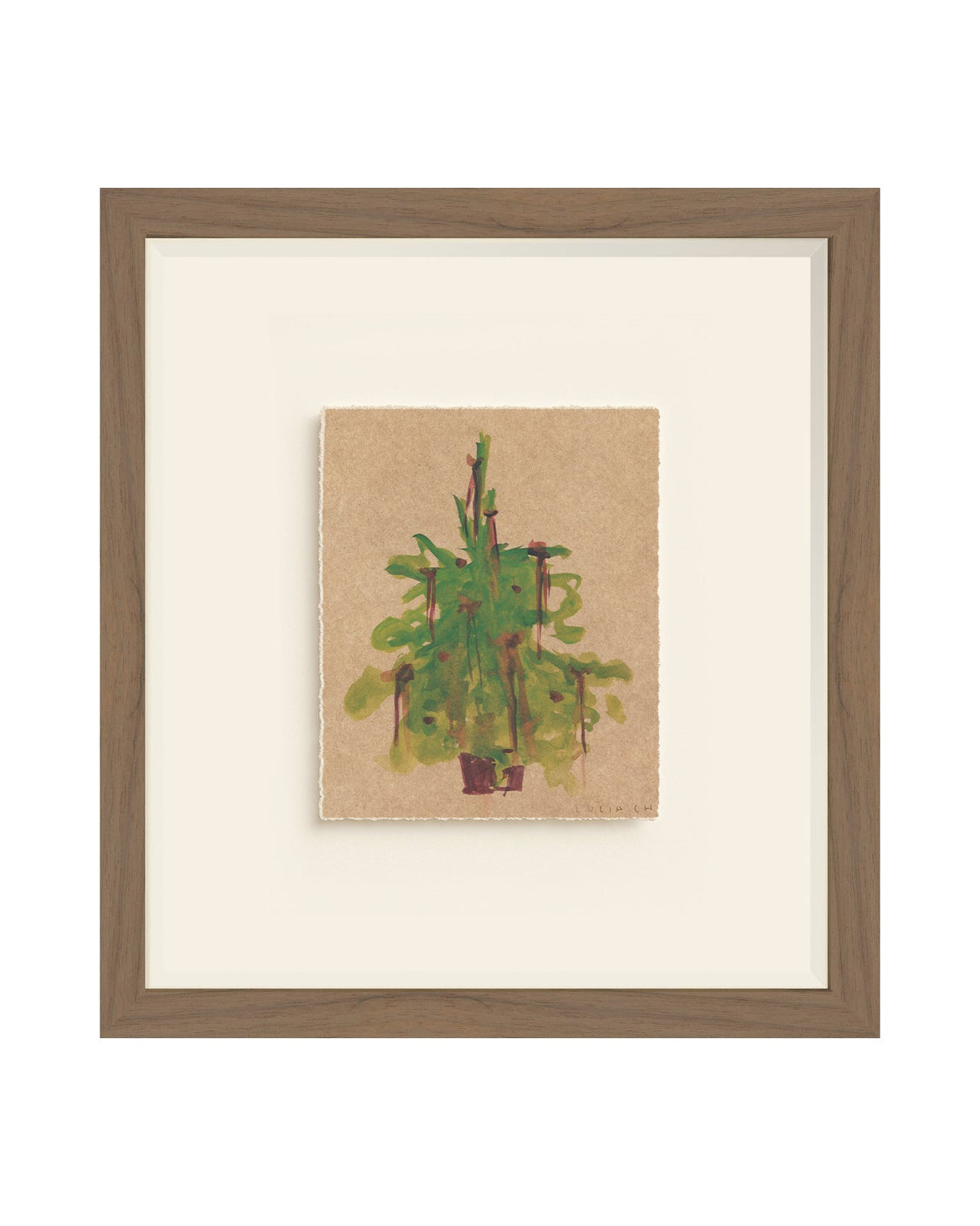Holiday Tree watercolor Christmas tree art print