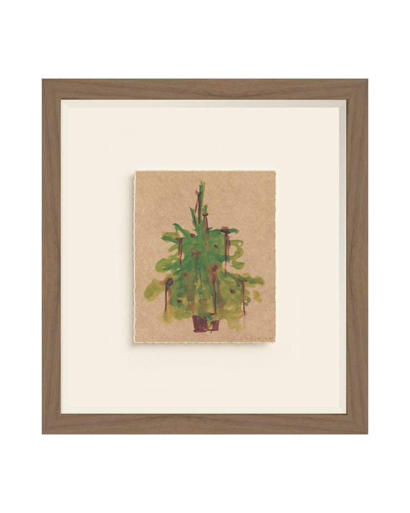Holiday Tree watercolor Christmas tree art print