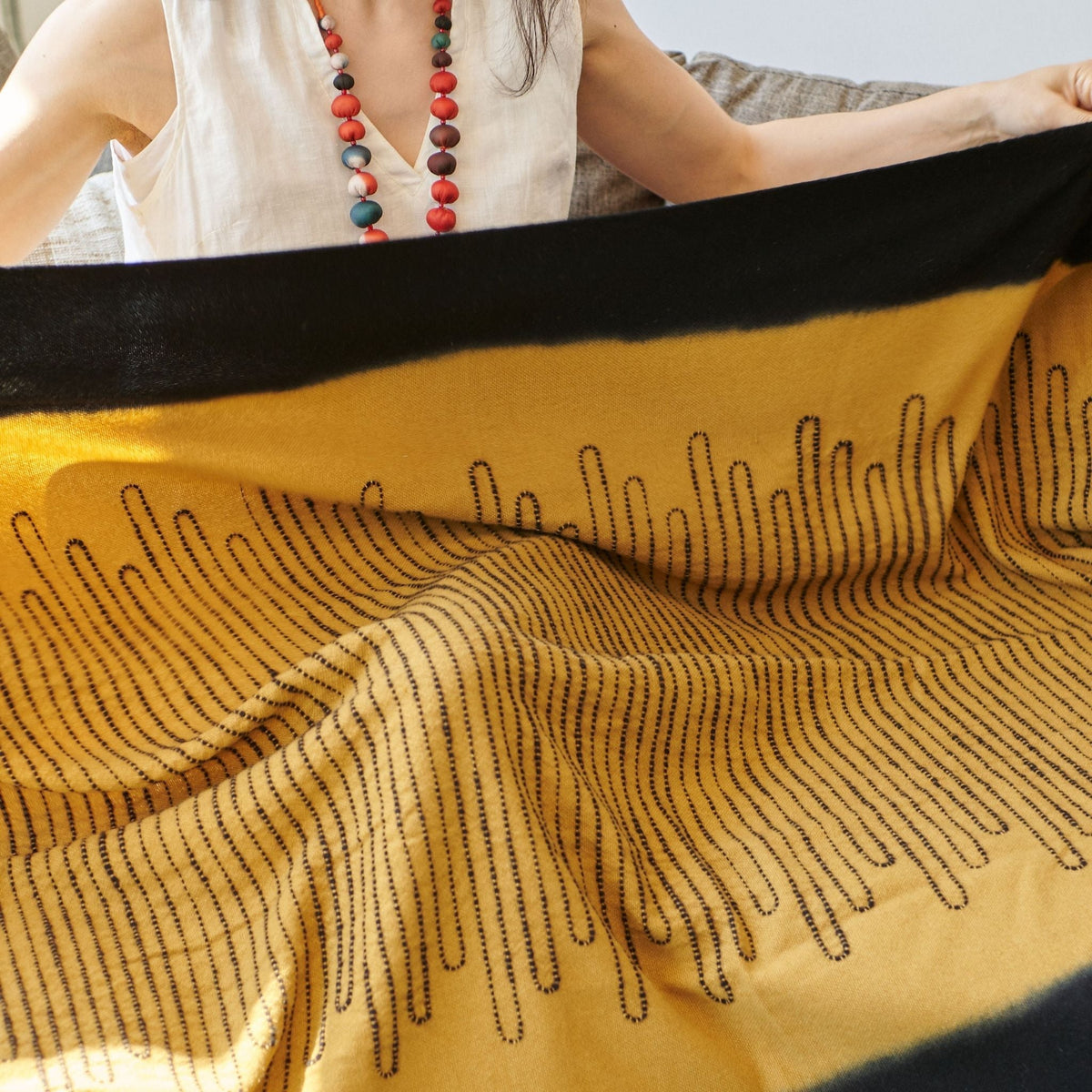 Topaz brown Myrtle Drift handwoven merino throw – One Affirmation