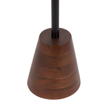 Tira Round Metal and Wood Side Table