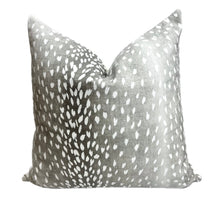 Bailey grey spotted linen pillow cover – One Affirmation