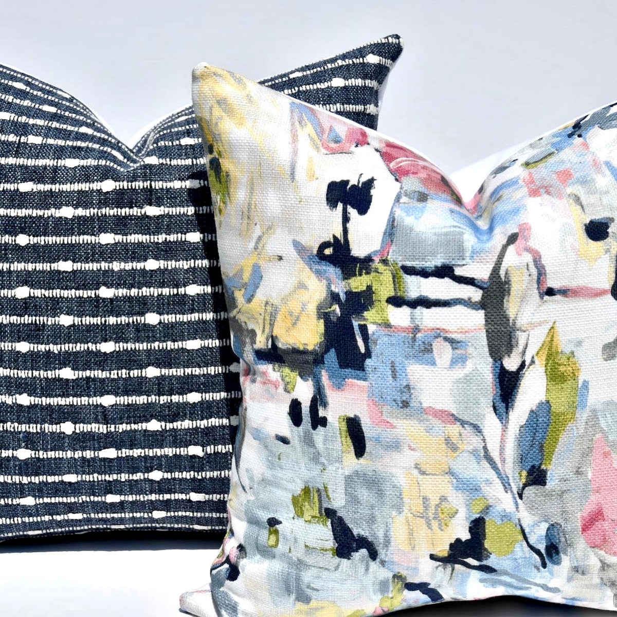 Ella Watercolor Floral Pillow Cover – view 3