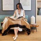 Siro Brown merino throw blanket handwoven in Nepal – One Affirmation