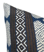 Austin Pillow Cover in Brown + Navy