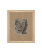 Bemused muted portrait art print