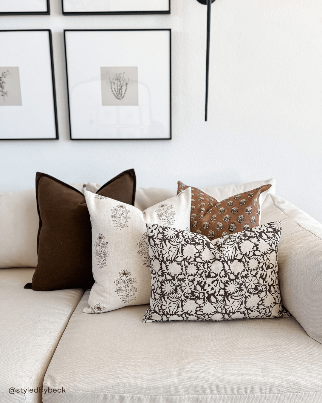 Gávea Solid Color Pillow Cover | Brown