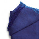 Cobalt Blue herringbone plush merino handwoven throw – One Affirmation