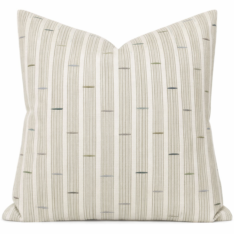 JUJU Pillow Cover in Green, Designer Pillows