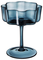 Flower Wave Coupe Cocktail Colored Glasses – Set of 6
