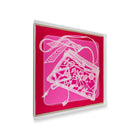 36x36" Modern UV-Grade Acrylic Shadowbox with Linen Canvas (For Scarves Up To 35")