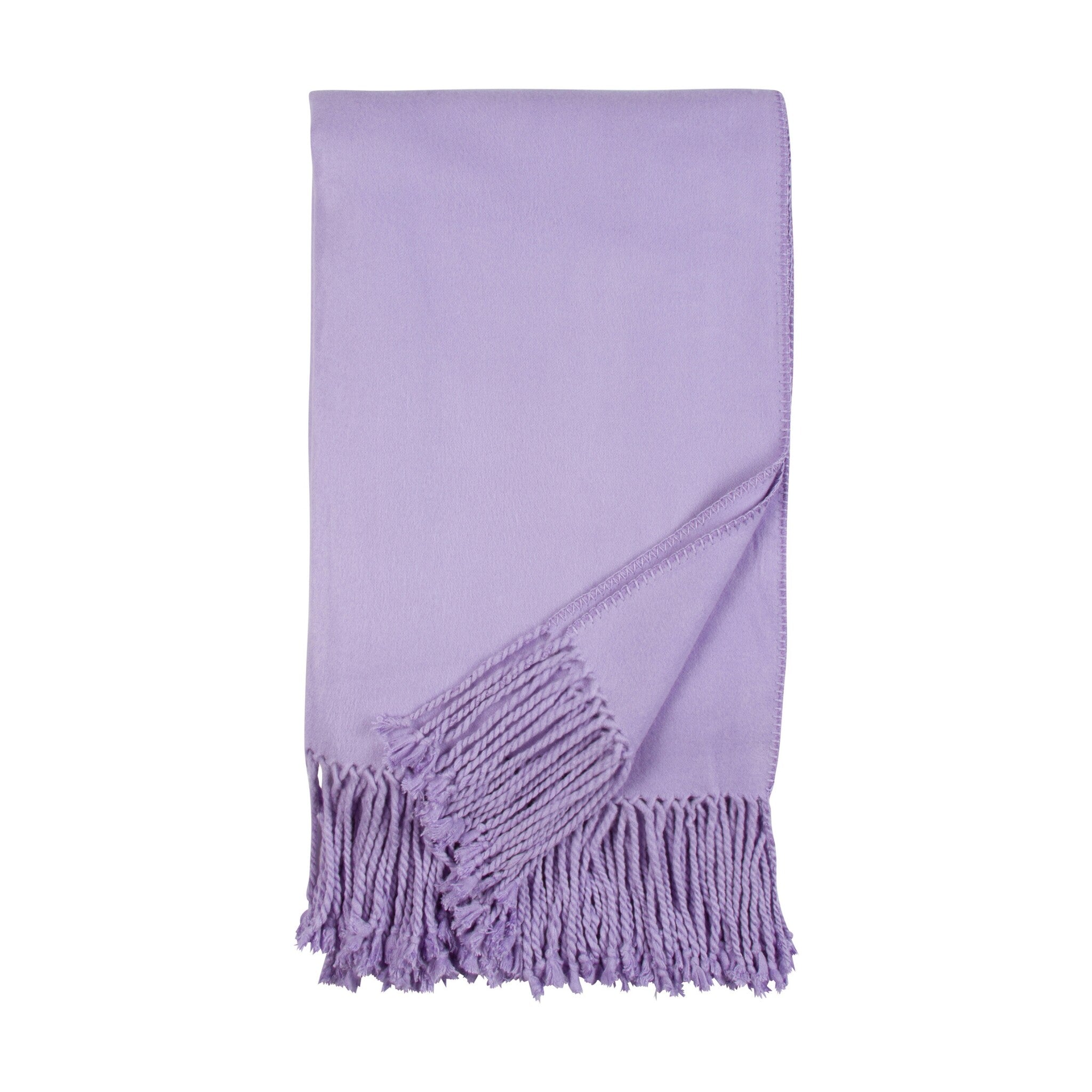 Fringe Bamboo Throw Blanket | Cashmere-Soft, 50x65 | ONE AFFIRMATION