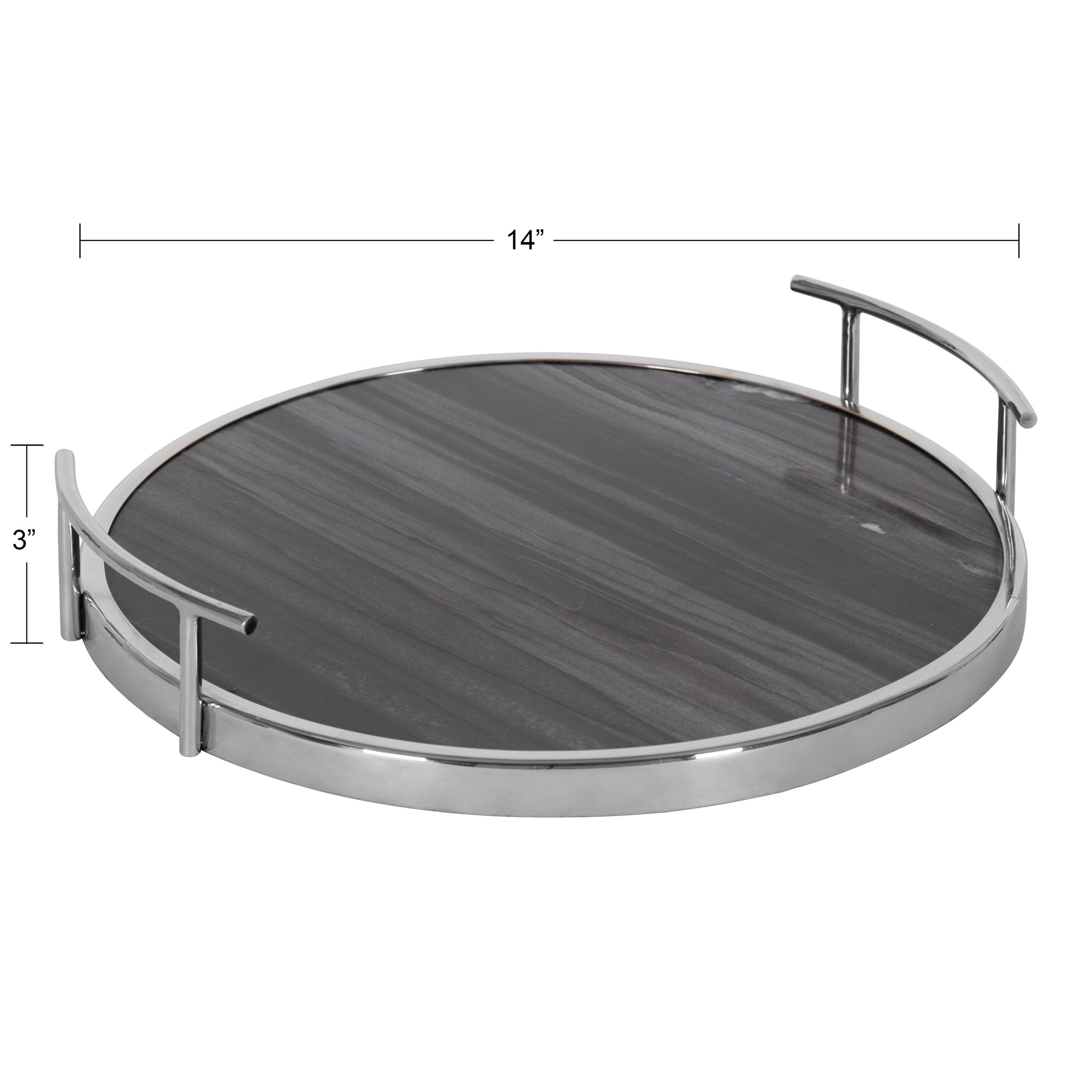Marbury Round Metal Tray